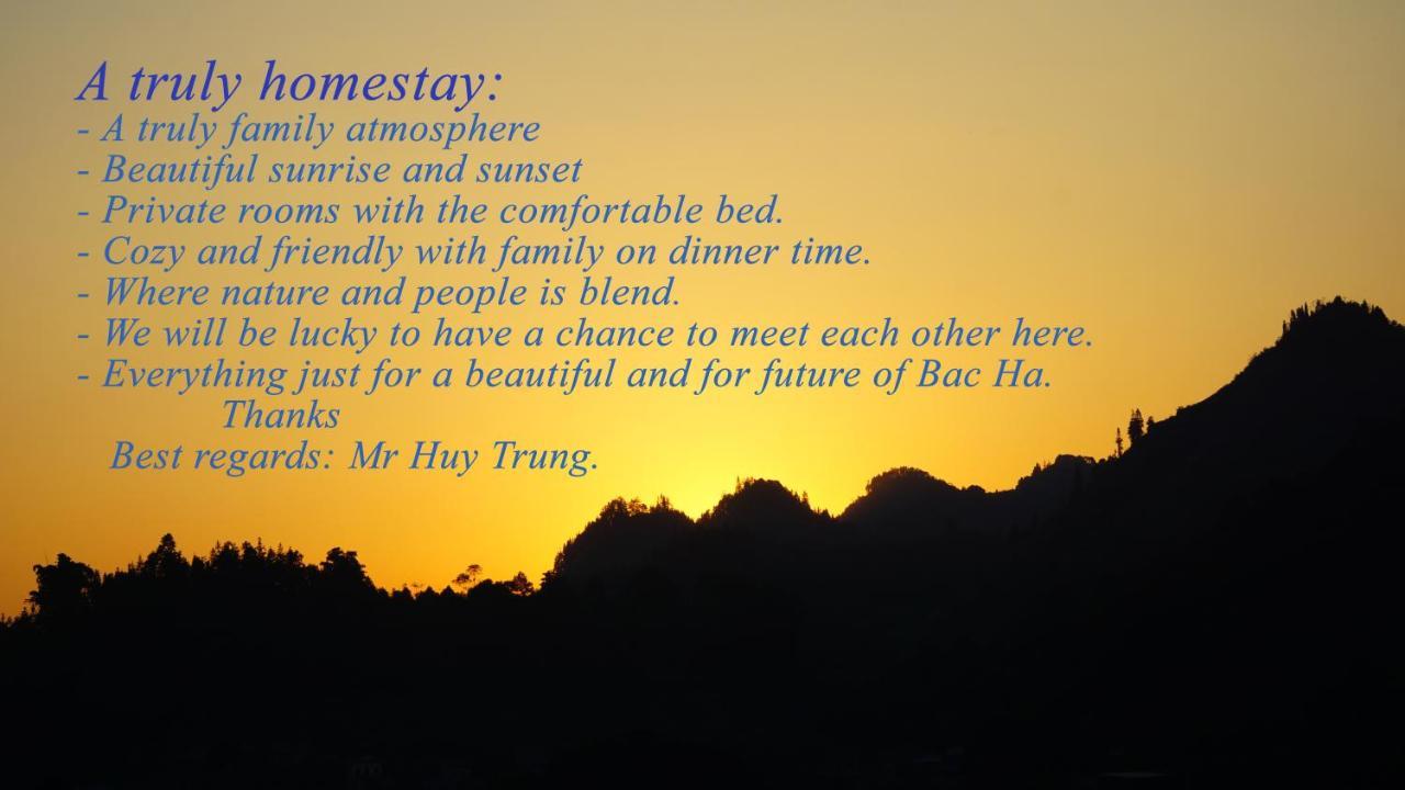 Huy Trung Homestay Bac Ha  Exterior photo